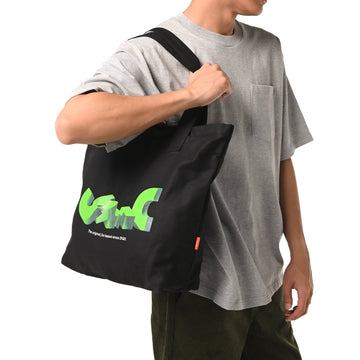 3D TYPE BLACK TOTE BAG - Cosmic Clothes Official
