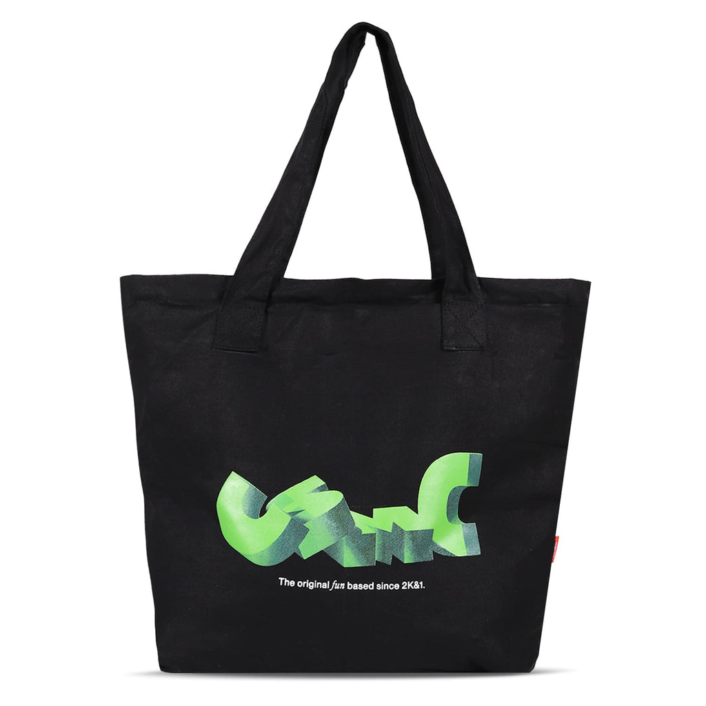 3D TYPE BLACK TOTE BAG - Cosmic Clothes Official