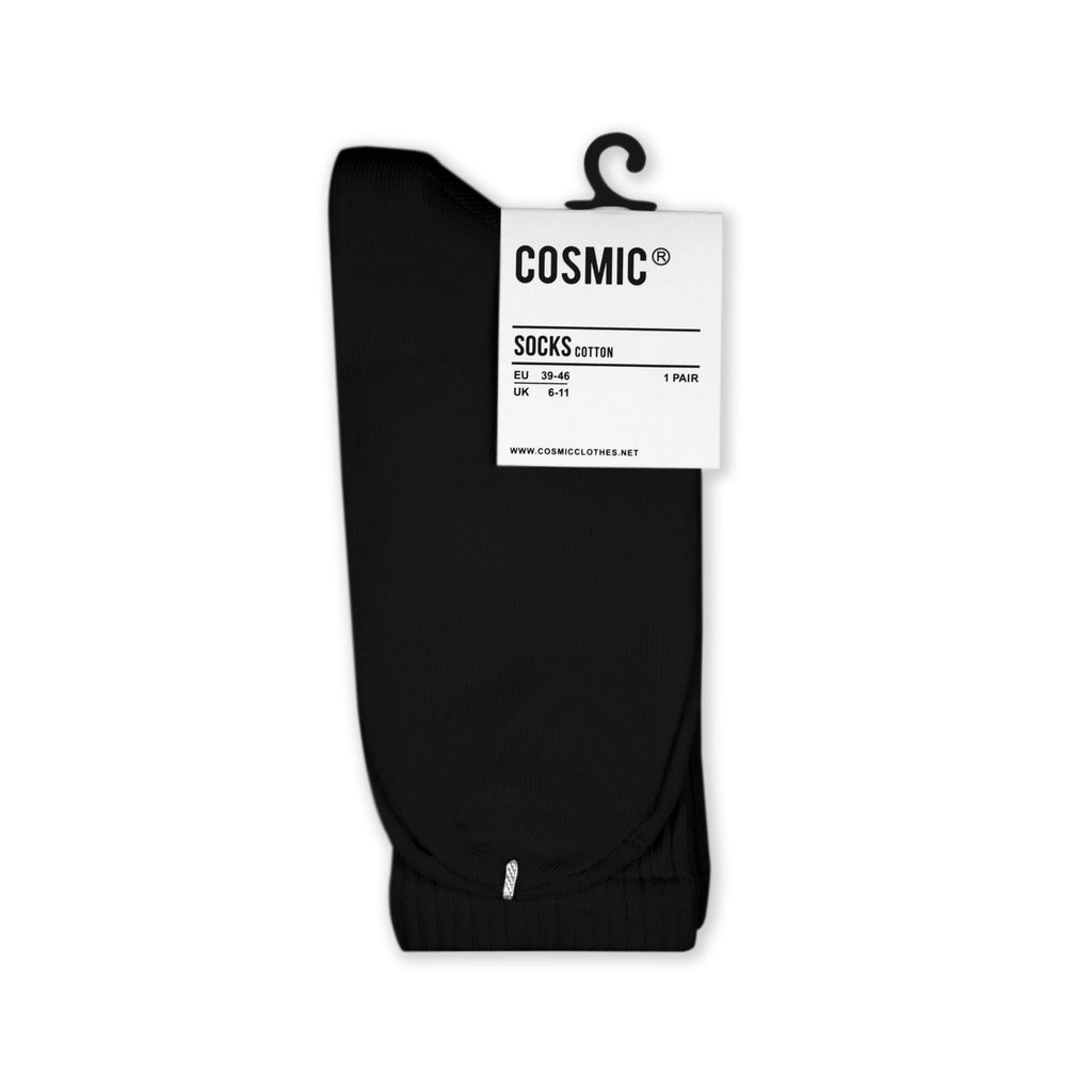 BLACK BASIC SOCKS - Cosmic Clothes Official