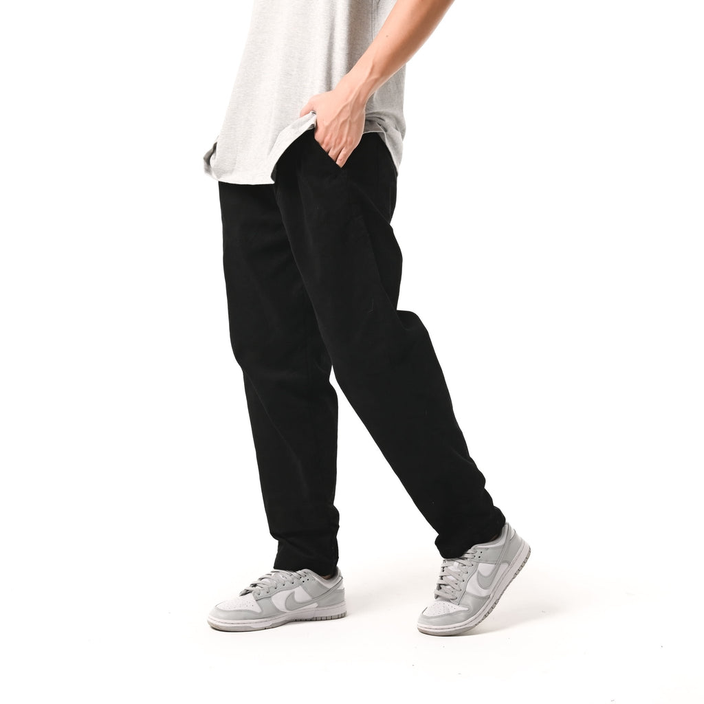 Cosmic Celana Corduroy Pria CORKNEY BLACK - Cosmic Clothes Official