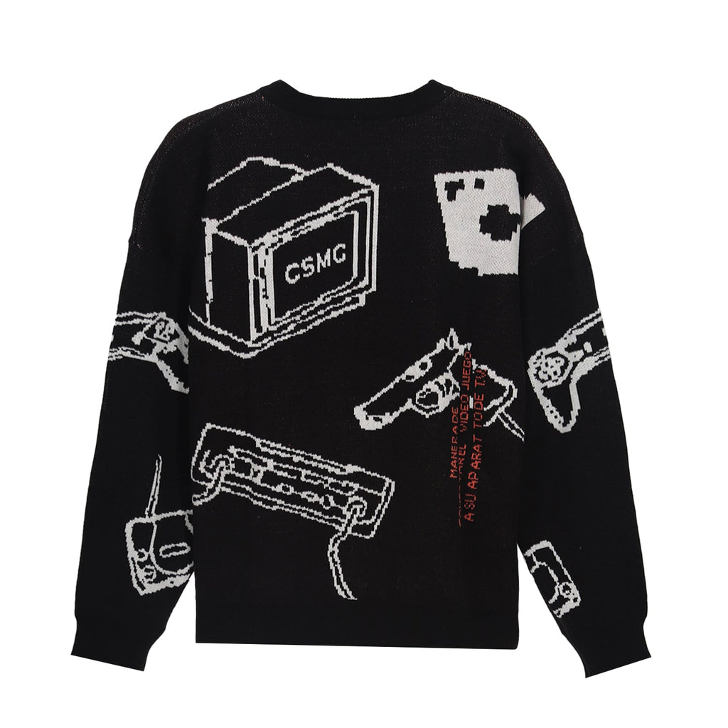 Cosmic Knit Sweater CONSOLA KNIT BLACK - Cosmic Clothes Official