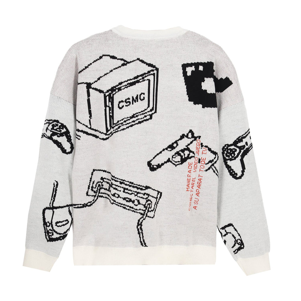 Cosmic Knit Sweater CONSOLA OFFWHITE - Cosmic Clothes Official