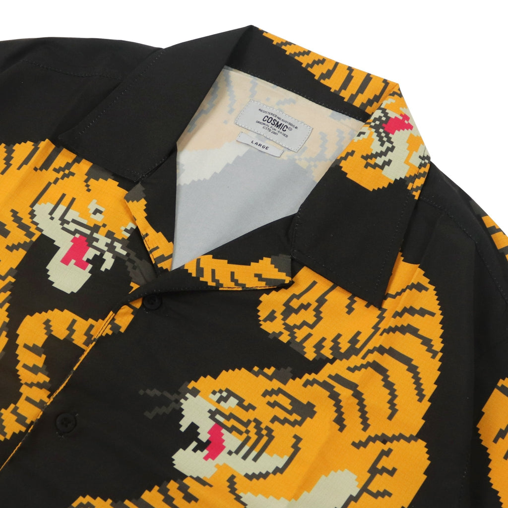 Cosmic Shirt TIGRE PIXEL BLACK - Cosmic Clothes Official