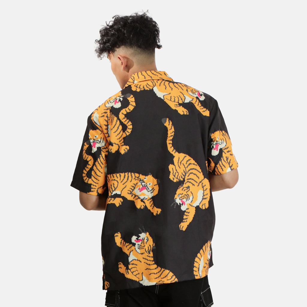 Cosmic Shirt TIGRE PIXEL BLACK - Cosmic Clothes Official