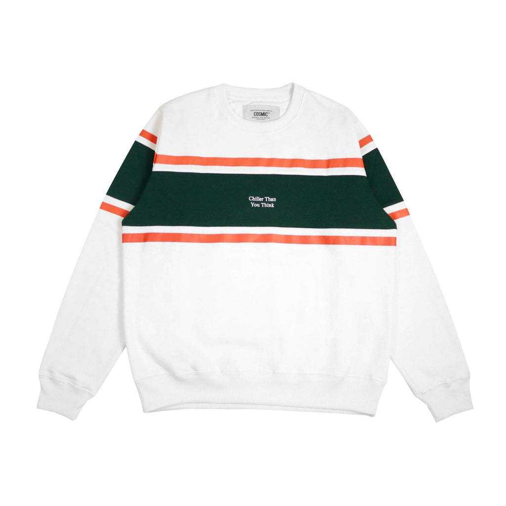 Cosmic Sweater Crewneck PERCIVAL WHITE - Cosmic Clothes Official