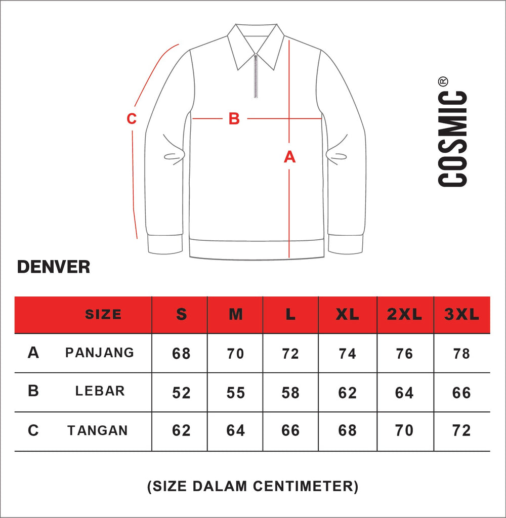 Cosmic Sweater Crewneck Pria DENVER MISTY Quanterzip - Cosmic Clothes Official