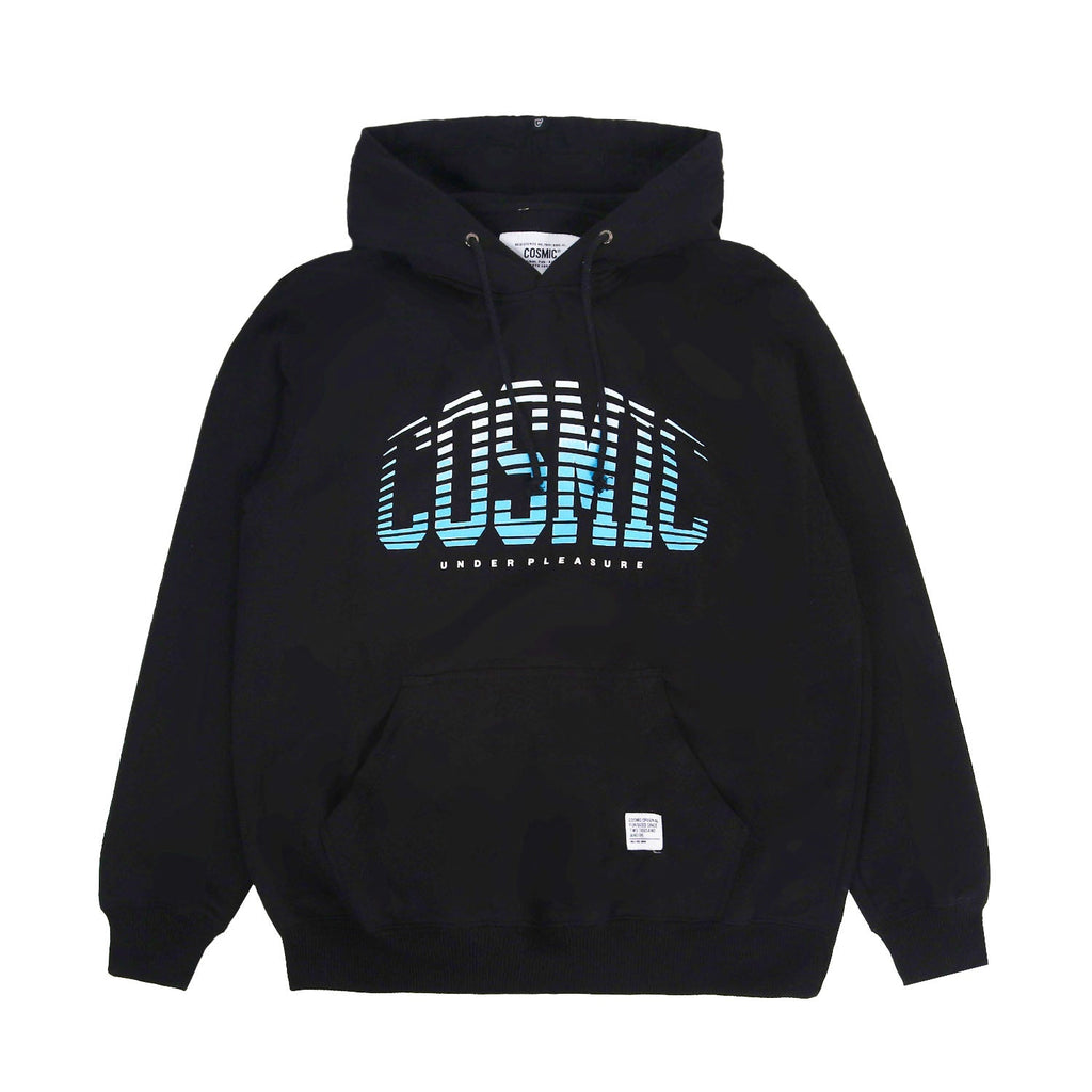 Cosmic Sweater Hoodie Pria WARP COLLEGE BLACK - Cosmic Clothes Official