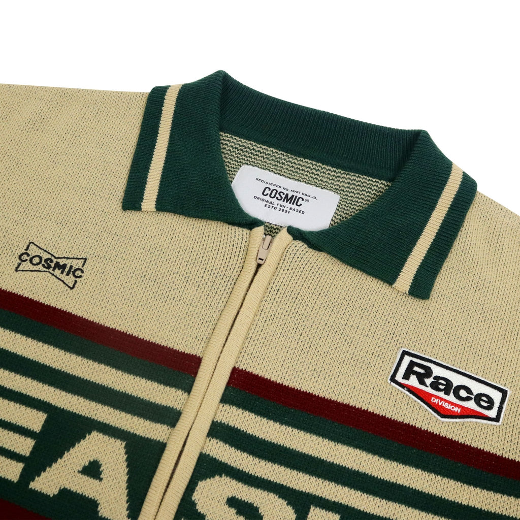 Cosmic Sweater Knit Zipper CAMARO BROWN - Cosmic Clothes Official