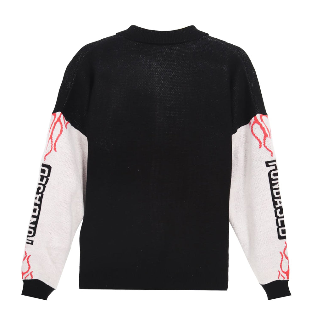 Cosmic Sweater Knit Zipper HANZER BLACK - Cosmic Clothes Official