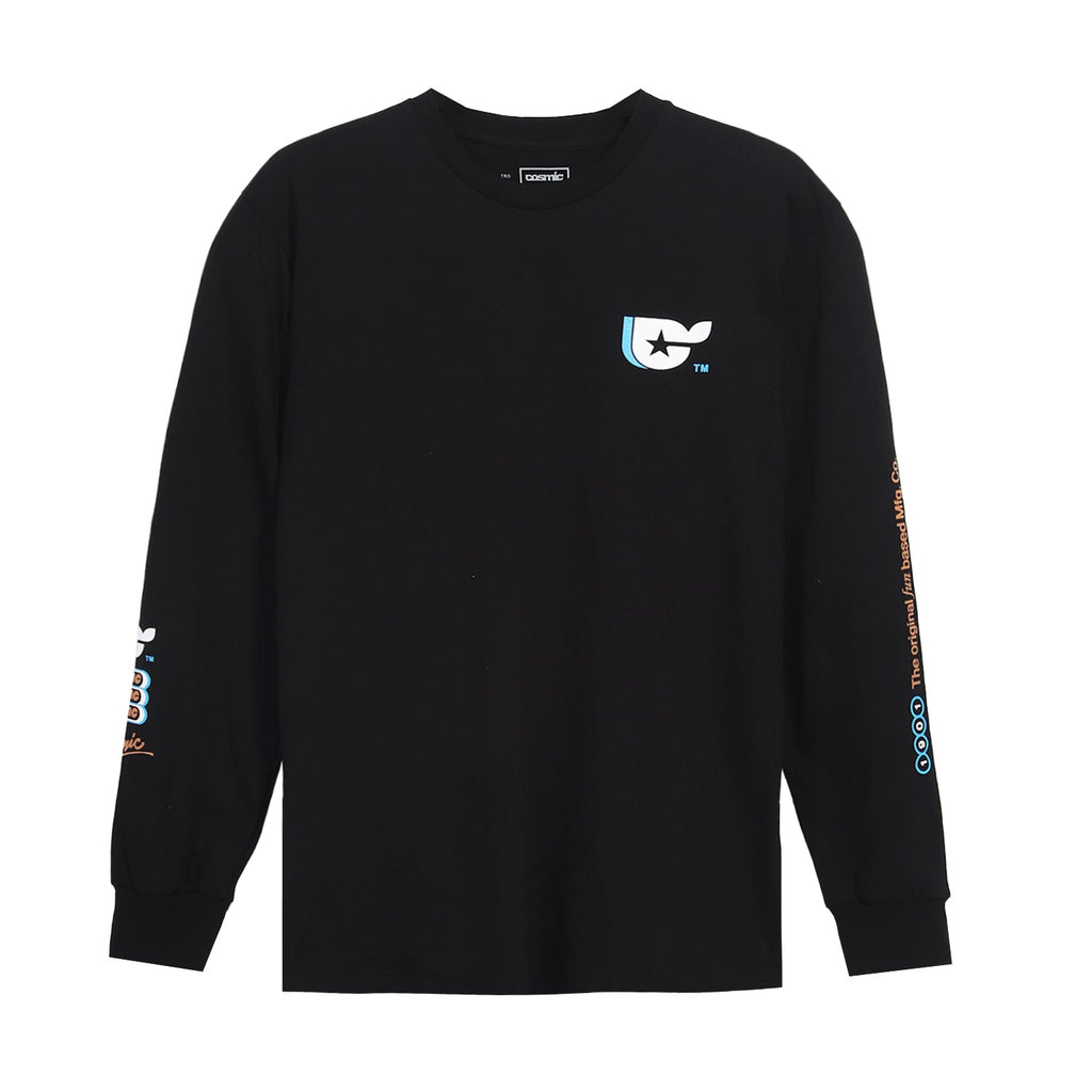 Cosmic T-Shirt Pria HALEM BLACK Lengan Panjang - Cosmic Clothes Official