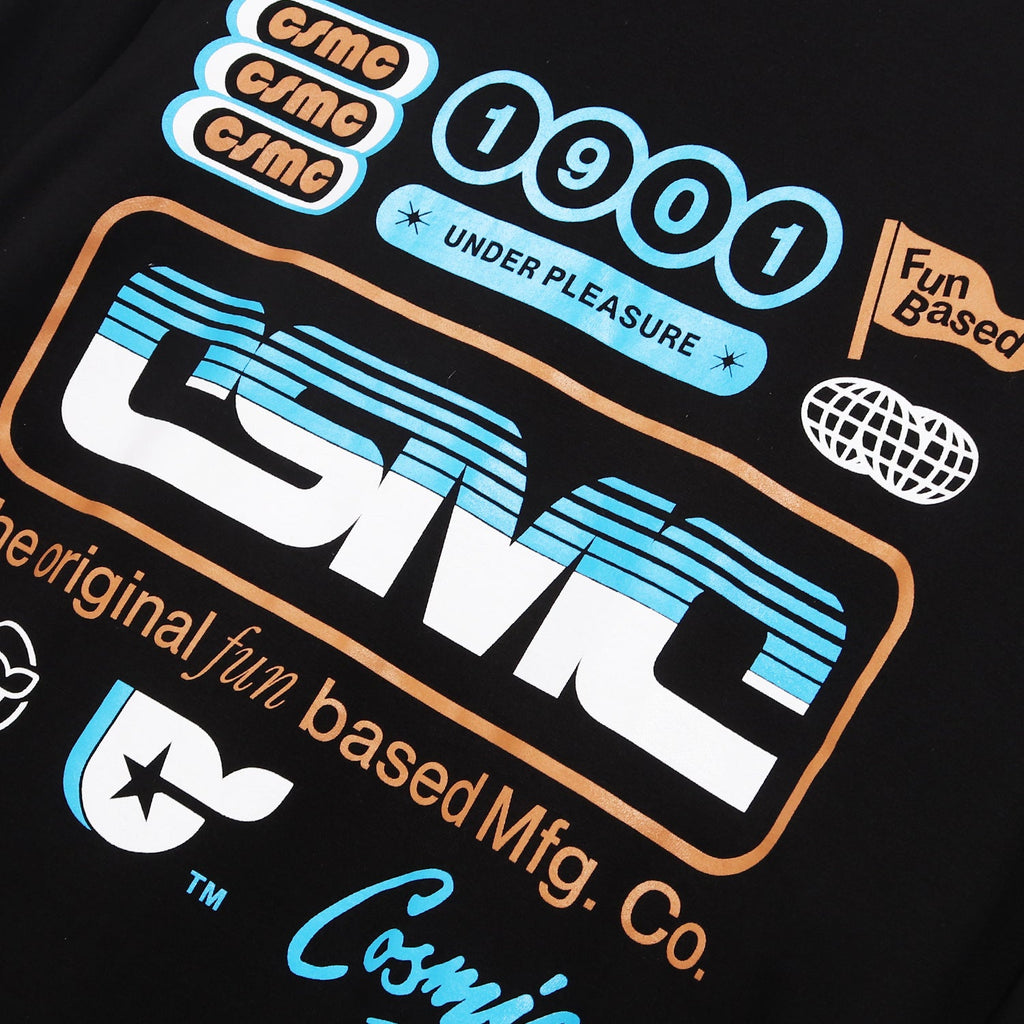 Cosmic T-Shirt Pria HALEM BLACK Lengan Panjang - Cosmic Clothes Official