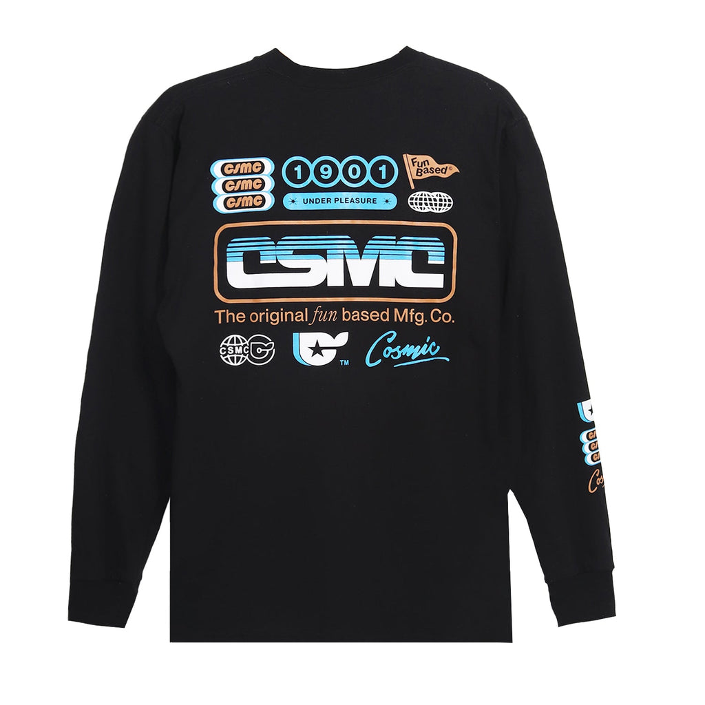 Cosmic T-Shirt Pria HALEM BLACK Lengan Panjang - Cosmic Clothes Official