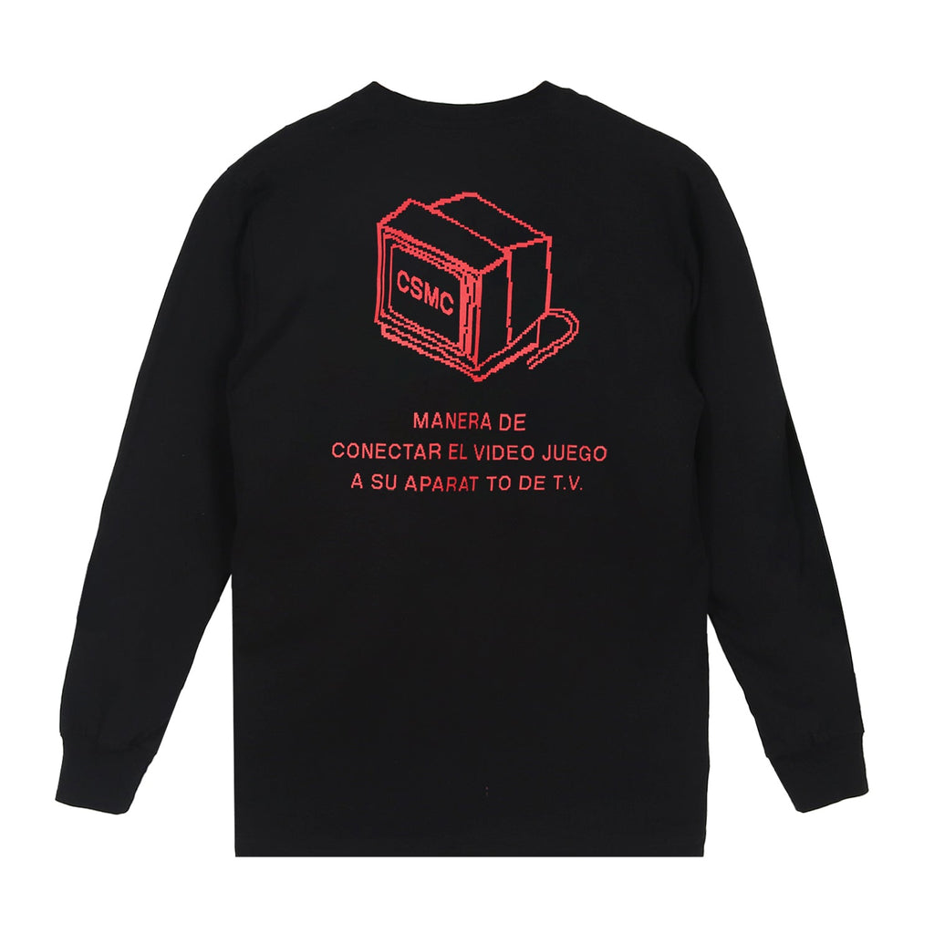 Cosmic T-Shirt Pria LEIGHTONE BLACK LS Lengan Panjang - Cosmic Clothes Official