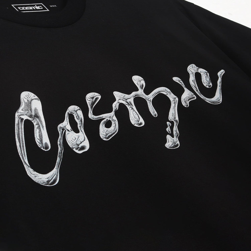 Cosmic T-Shirt Pria MOLTEN TIN BLACK - Cosmic Clothes Official