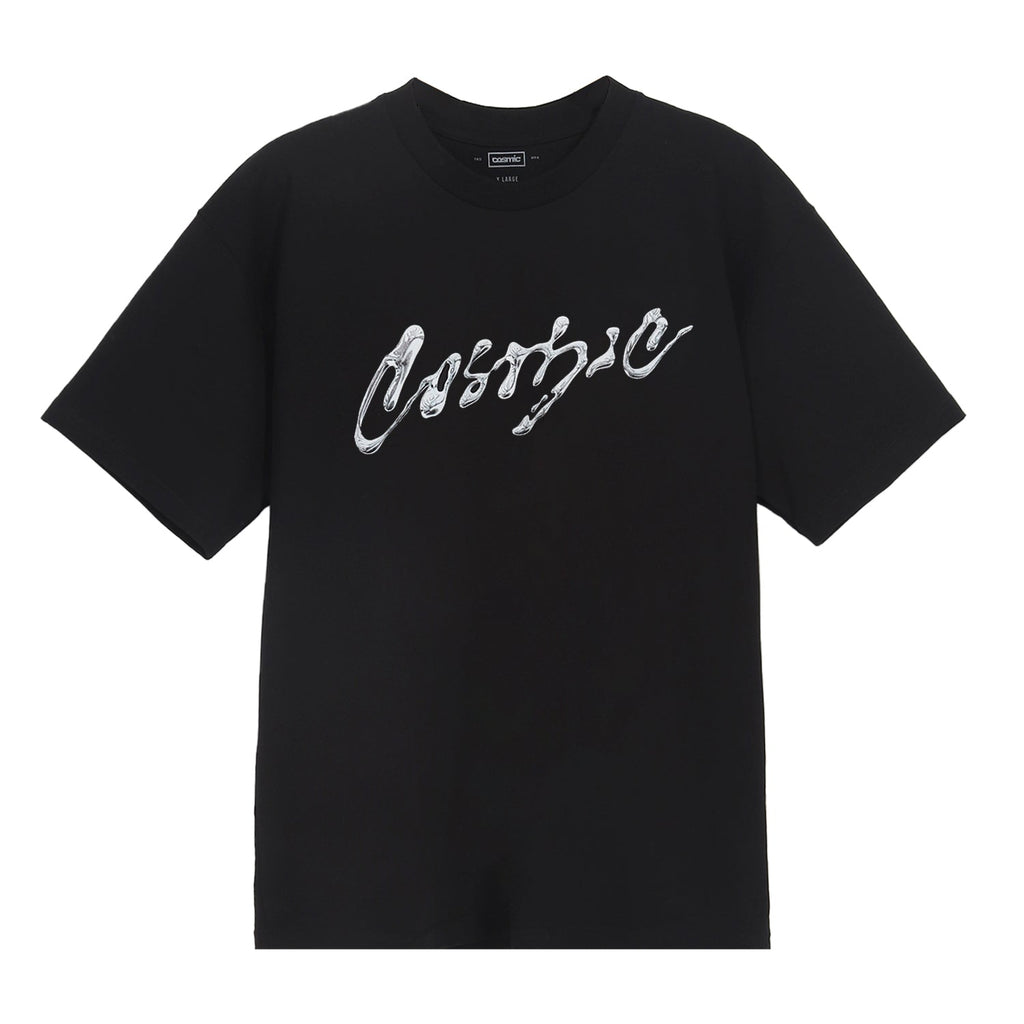 Cosmic T-Shirt Pria MOLTEN TIN BLACK - Cosmic Clothes Official