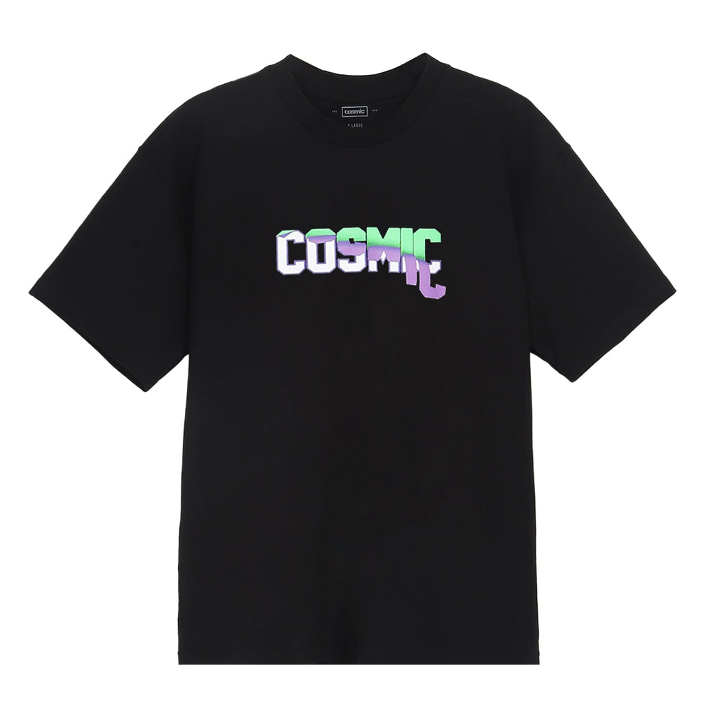 Cosmic T-Shirt Pria PAPER TAPE BLACK - Cosmic Clothes Official