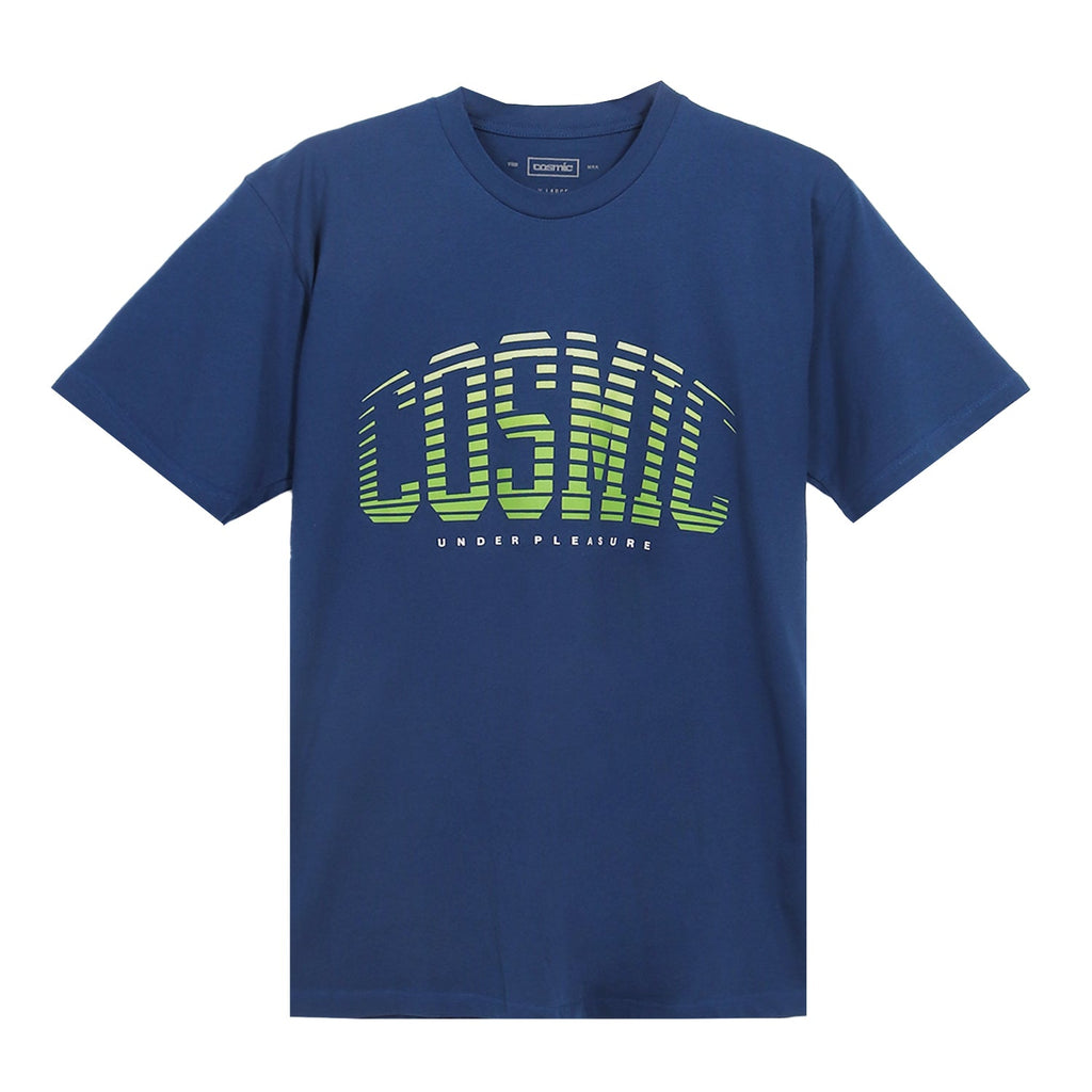 Cosmic T-Shirt Pria WARP COLLEGE SS BLUE - Cosmic Clothes Official