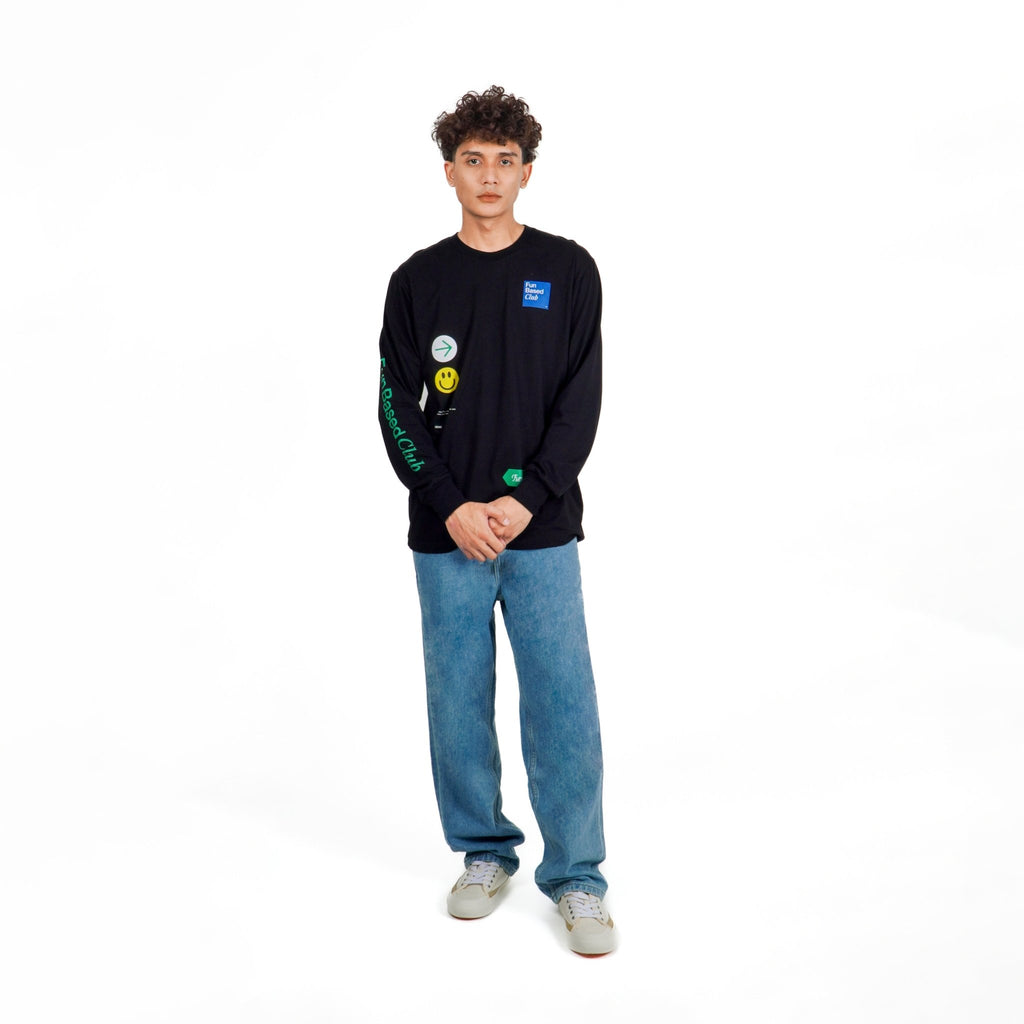 FUN SIGN LONGSLEEVE BLACK - Cosmic Clothes Official
