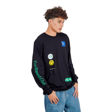 FUN SIGN LONGSLEEVE BLACK - Cosmic Clothes Official