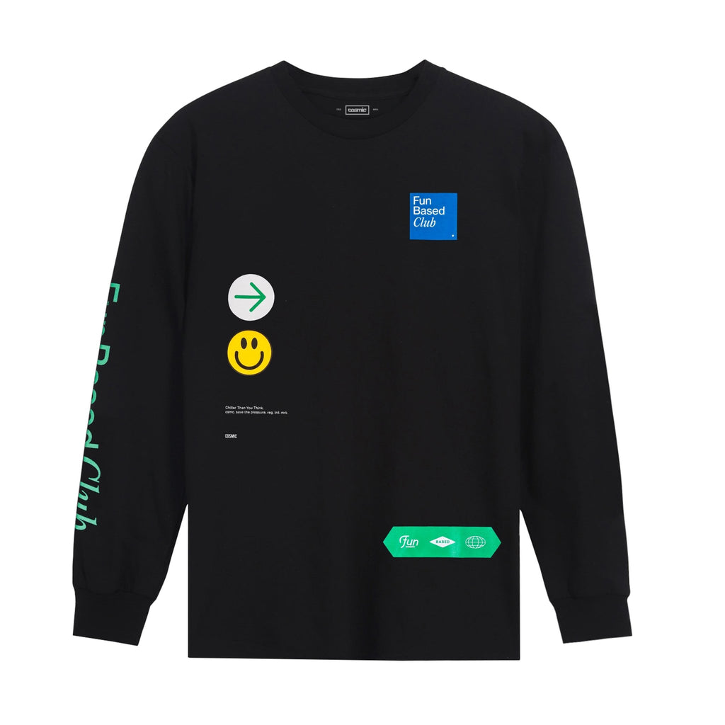 FUN SIGN LONGSLEEVE BLACK - Cosmic Clothes Official