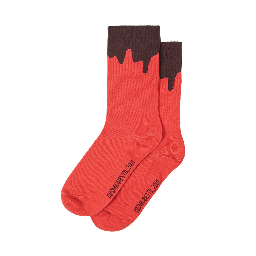 MELTED ORANGE SOCKS - Cosmic Clothes Official