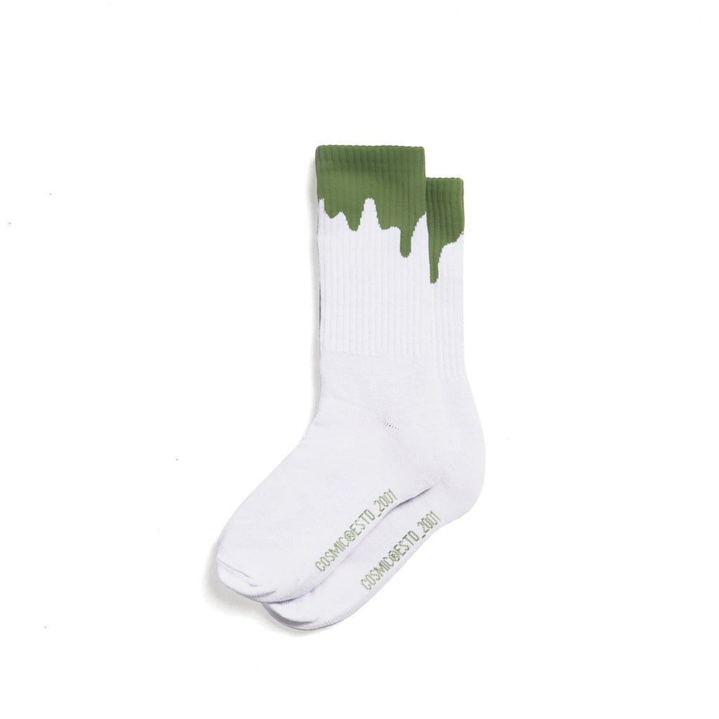 MELTED SOCKS MATCHA GREEN - Cosmic Clothes Official