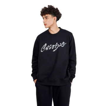 MOLTEN TIN BLACK CREWNECK - Cosmic Clothes Official