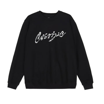 MOLTEN TIN BLACK CREWNECK - Cosmic Clothes Official