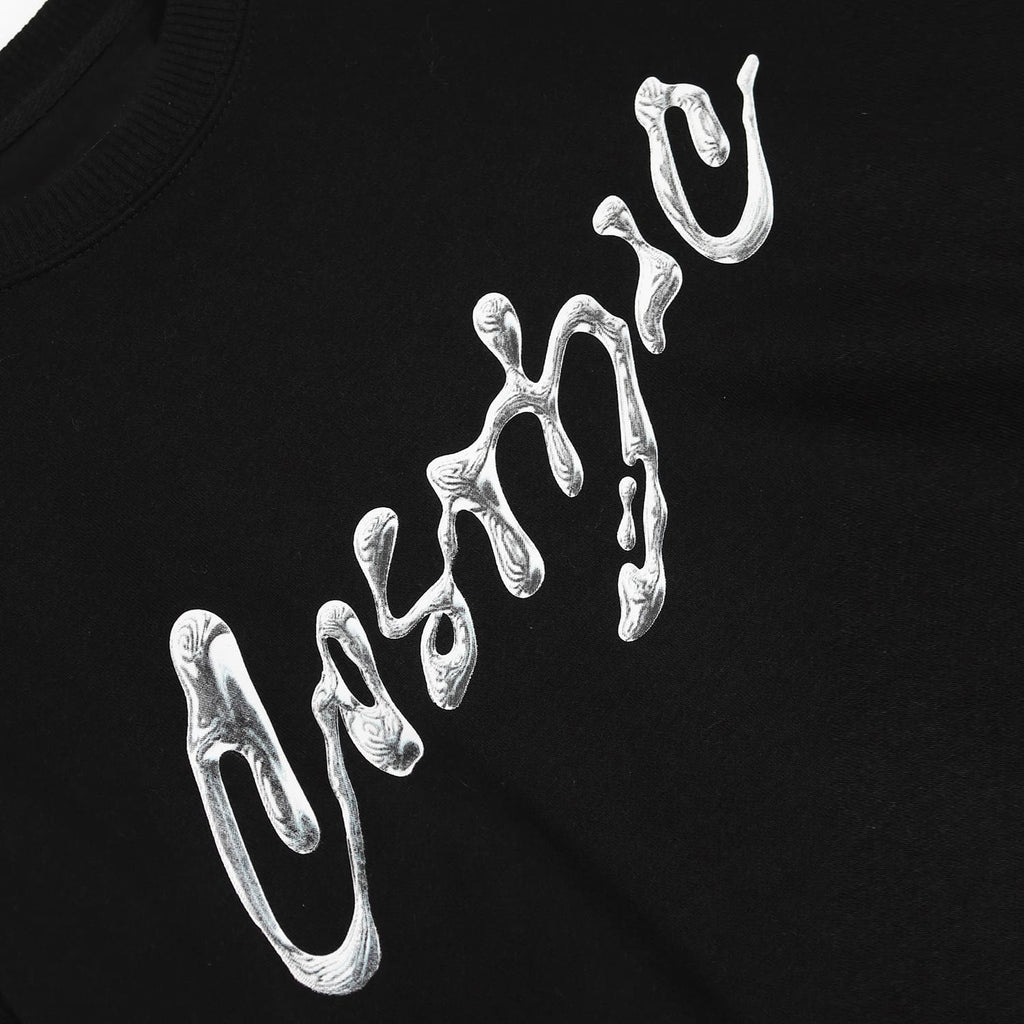 MOLTEN TIN BLACK CREWNECK - Cosmic Clothes Official