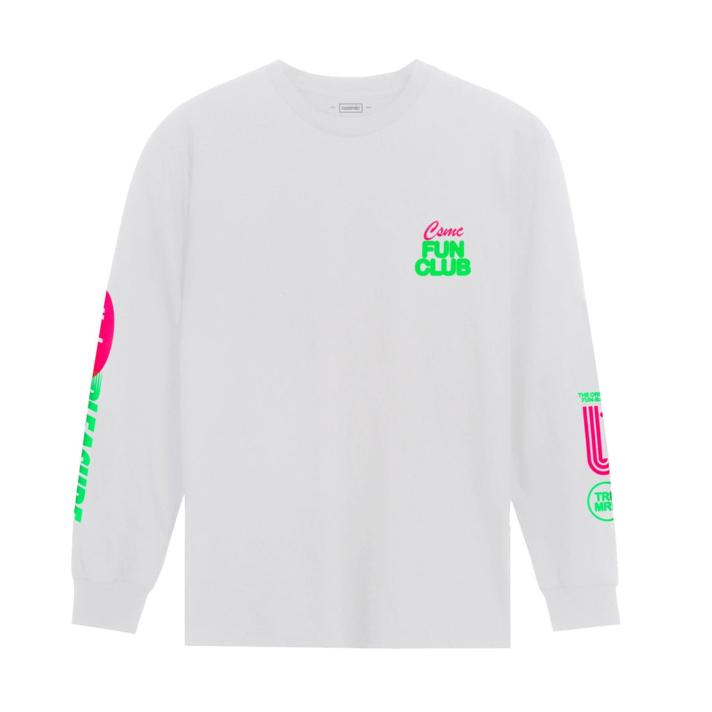 NEON WHITE LONGSLEEVE - Cosmic Clothes Official