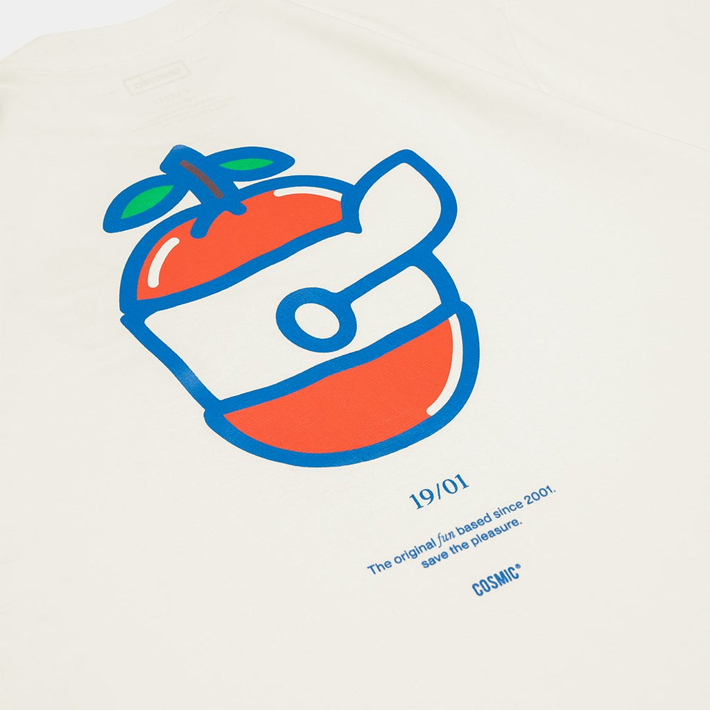 ORANGE LOGO OFFWHITE - Cosmic Clothes Official