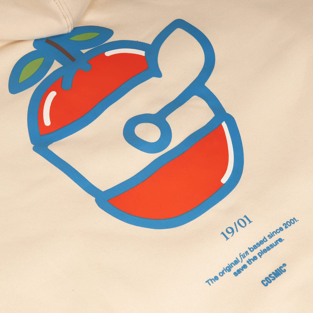 ORANGE LOGO ZIPPER OFFWHITE - Cosmic Clothes Official