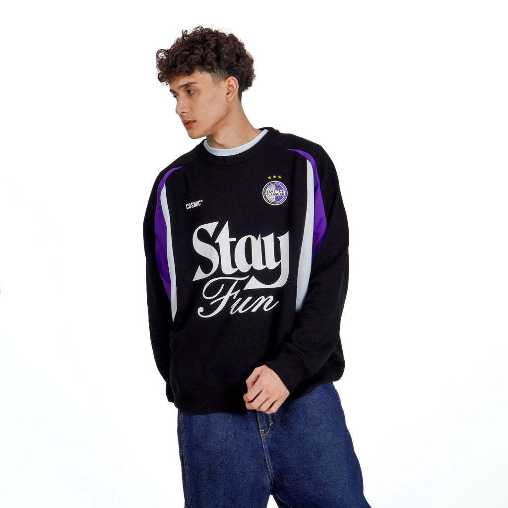 OSTER BLACK CREWNECK - Cosmic Clothes Official
