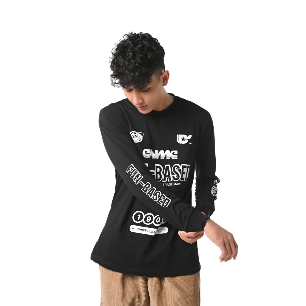 PANHOLZER BLACK LONGSLEEVE - Cosmic Clothes Official
