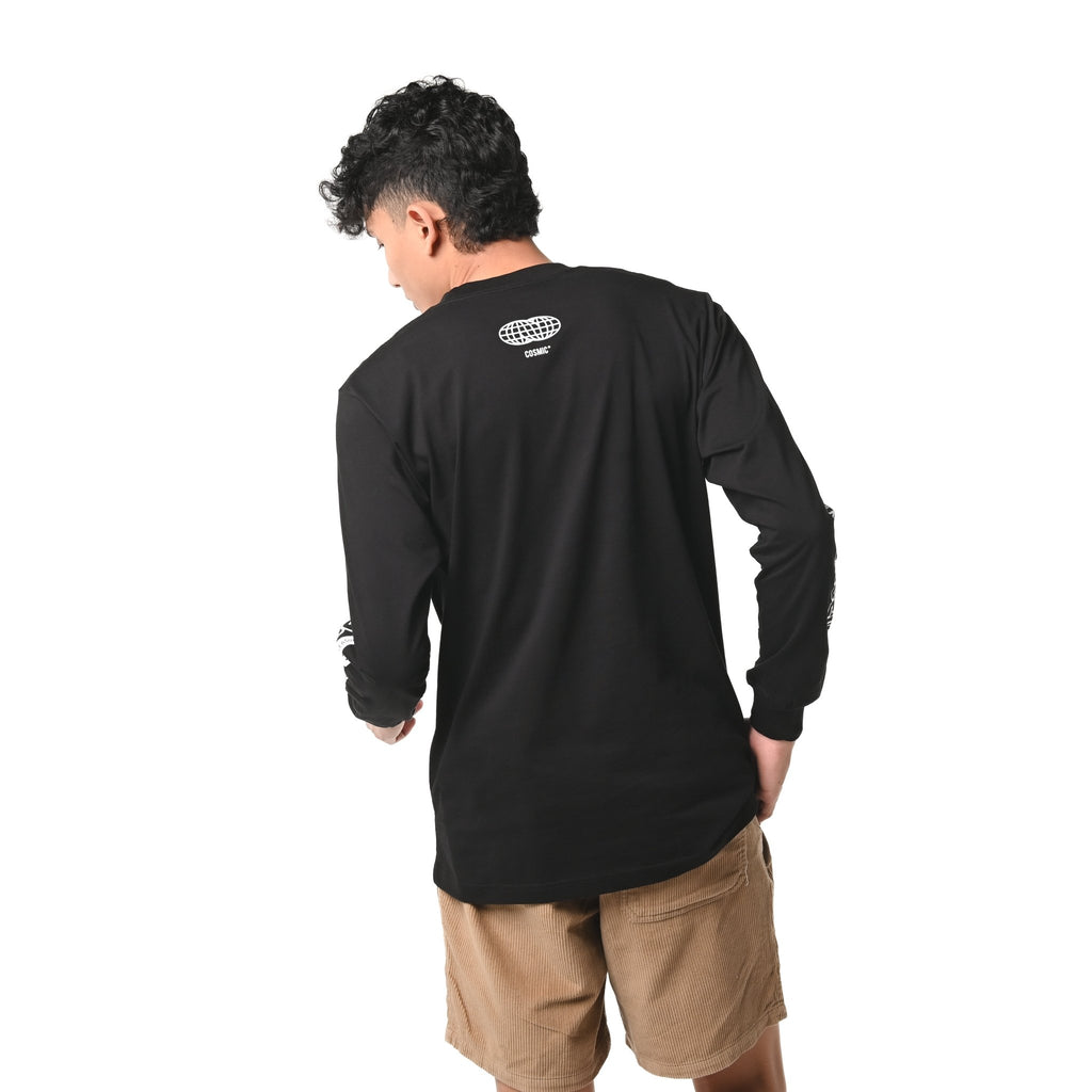 PANHOLZER BLACK LONGSLEEVE - Cosmic Clothes Official