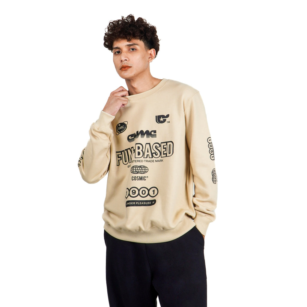 PANHOLZER CREAM CREWNECK - Cosmic Clothes Official