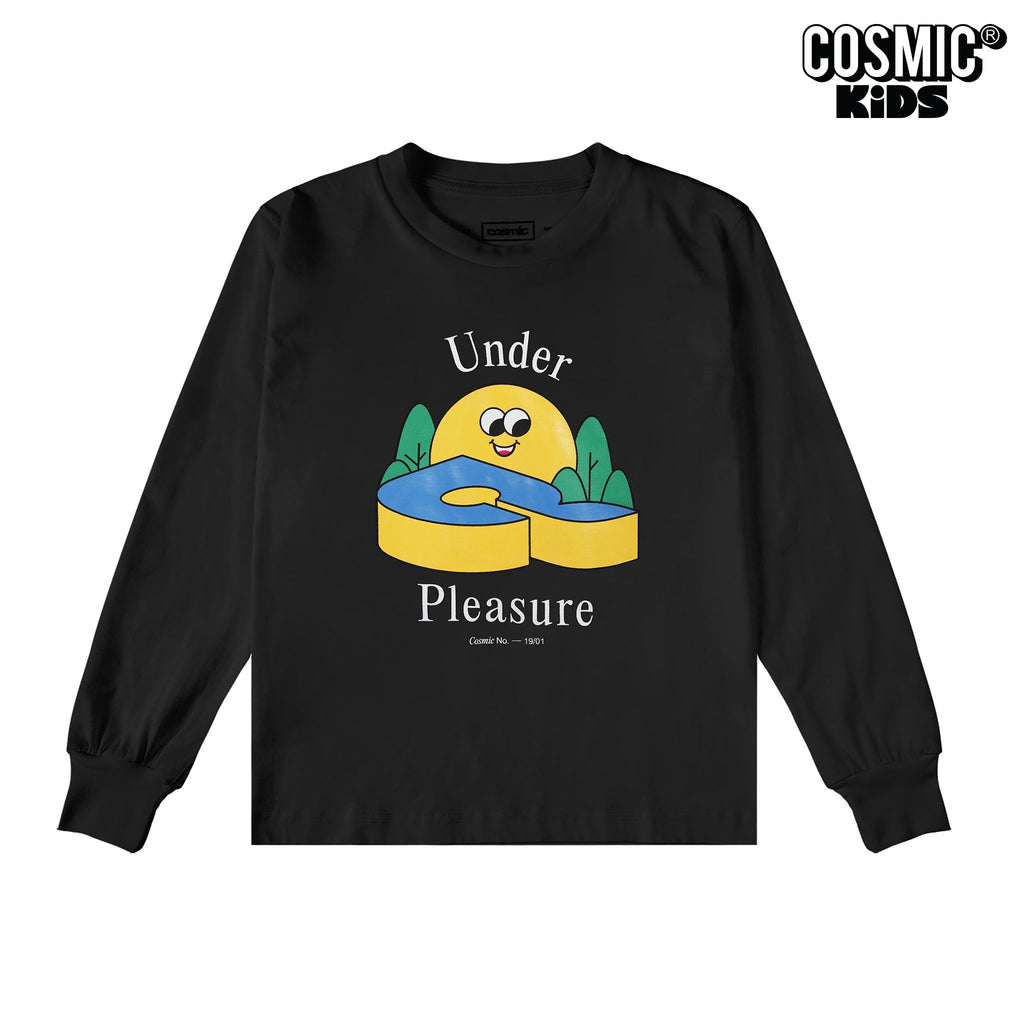 SUNDAY FUNDAY LONGSLEEVE BLACK KIDS - Cosmic Clothes Official